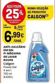 Intermarché Calgon - anti-calcário em gel p/ máquina de lavar roupa promoção