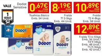 Recheio Dodot Sensitive Toalhitas Básico Emb. 54 Unid. promoção