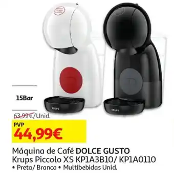 Auchan Máquina de Café Dolce Gusto Krups Piccolo XS KP1A3B10/KP1A0110 promoção