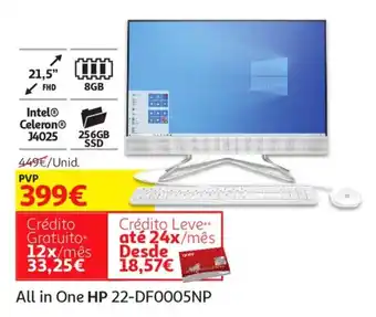 Auchan HP All in One 22-DF0005NP promoção