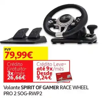 Volante Spirit of Gamer Race Wheel Pro 2 SOG-RWP2
