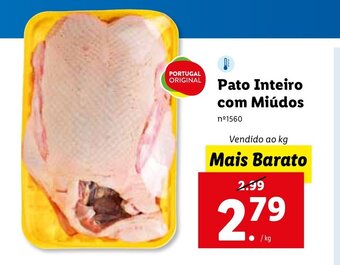 Lidl Pato Inteiro com Miúdos promoção