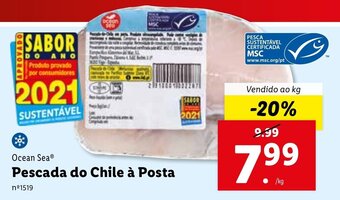 Lidl Ocean Sea Pescada do Chile à Posta promoção