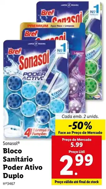 Lidl Bloco Sanitário Poder Activo Duplo promoção