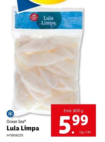 Lidl Ocean Sea Lula Limpa 800g promoção