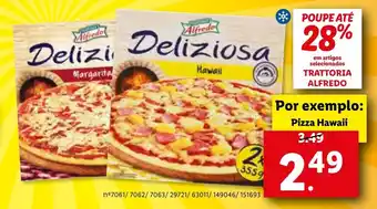 Lidl Trattoria Alfredo Pizza Hawaii promoção
