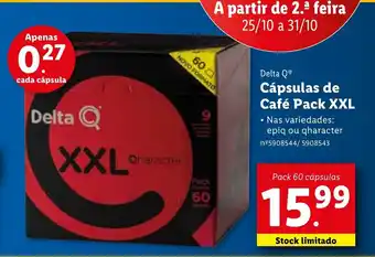 Lidl Delta Q Cápsulas de Café Pack XXL promoção