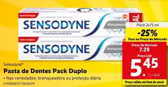 Lidl Senodyne Pasta de Dentes Pack Duplo 2x75ml promoção