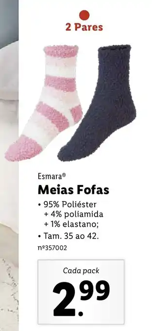 Lidl Esmara Meias Fofas 35 ao 42 promoção