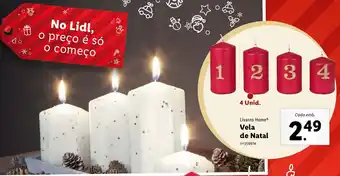 Lidl Vivarno Home Vela de Natal promoção