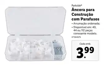 Lidl Parkside Âncora para Construção com Parafusos promoção
