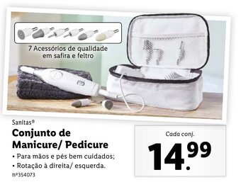 Lidl Sanitas Conjunto de Manicure/Pedicure promoção
