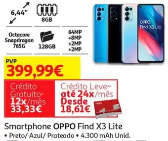 Auchan Smartphone Oppo Find X3 Lite promoção