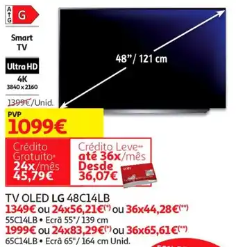 Auchan LG TV OLED 48C14LB promoção