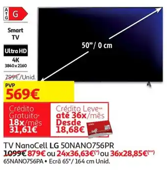 Auchan LG TV NanoCell 50NANO756PR promoção