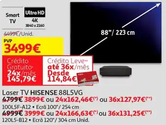 Auchan Hisense Laser TV 88L5VG promoção