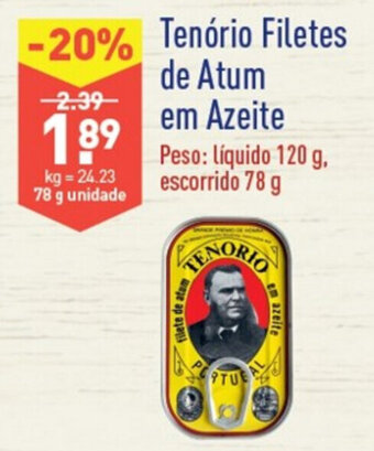 Tenório Filetes de Atum em Azeite 78g