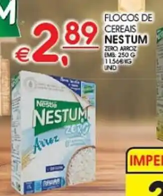 Meu Super FLOCOS DE CEREAIS NESTUM ZERO ARROZ EMB: 250 G promoção