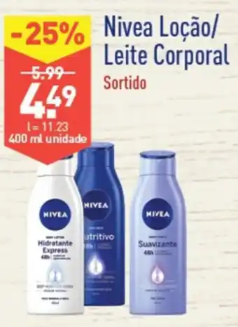 ALDI Nivea Loção/Leite Corporal 400ml promoção