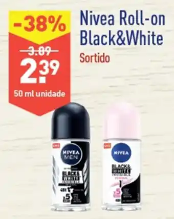 ALDI Nivea Roll-on Black/White 50ml promoção