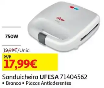 Auchan Ufesa Sanduicheira 71404562 promoção