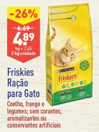 ALDI Friskies Ração para Gato 2kg promoção