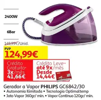 Auchan Philips Gerador a Vapor GC6842/30 promoção