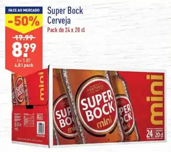 ALDI Super Bock Cerveja 24x20cl promoção