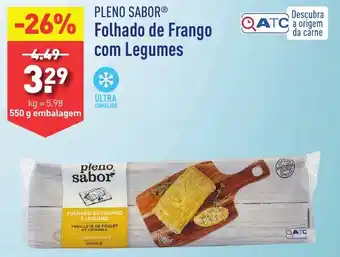 ALDI PLENO SABOR Folhado de Frango com Legumes 550g promoção