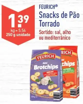 ALDI Feurich Snacks de Pão Torrado 250g promoção