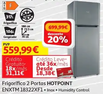 Auchan Haopoint Frigorífico 2 Portas ENXTM 18322XF1 promoção