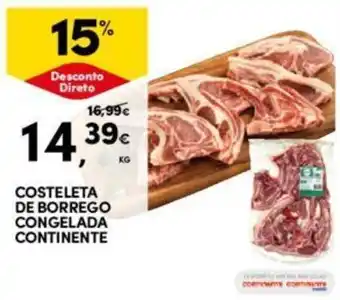 Continente COSTELETA DE BORREGO CONGELADA CONTINENTE KG promoção