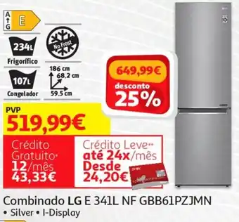 Auchan LG Combinado E 341L NF GB61PZJMN promoção