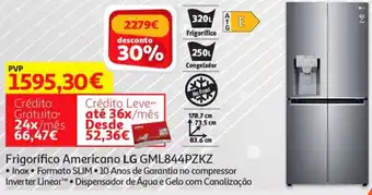 Auchan LG Frigorífico Americano GML844PZKZ promoção