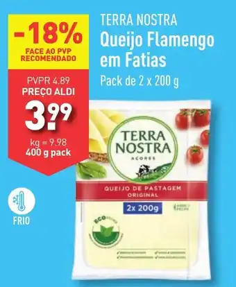 ALDI TERRA NOSTRA Queijo Flamengo em Fatias Pack de 2 x 200 g promoção