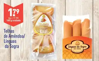 ALDI Telhas de Amêndoa/Línguas da Sogra 100g promoção