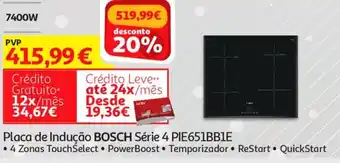 Auchan Bosch Placa de Indução Série 4 PIE651BB1E promoção