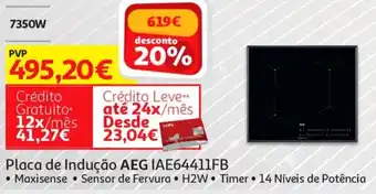 Auchan AEG Placa de Indução IA64411FB promoção