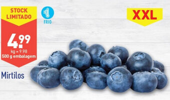 ALDI Mirtilos 500g promoção