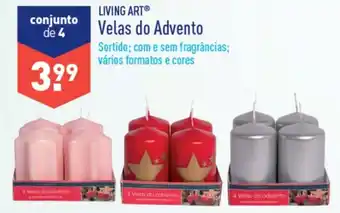 ALDI Living Art Velas do Advento promoção