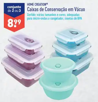 ALDI Home Creation Caixas de Conservação em Vácuo promoção