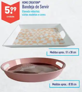ALDI Home Creation Bandeja de Servir 51x38cm/ø 38cm promoção