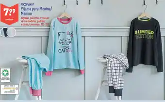 ALDI Pocopiano Pijama para Menina/ Menino promoção