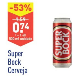 ALDI Super Bock Cerveja 500ml promoção