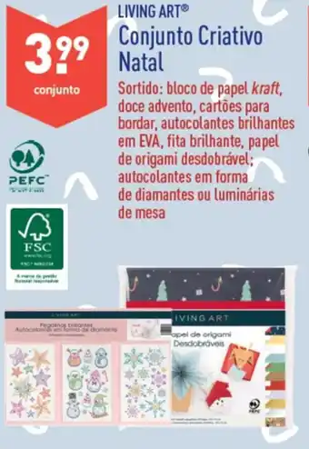 ALDI Living Art Conjunto Criativo Natal promoção
