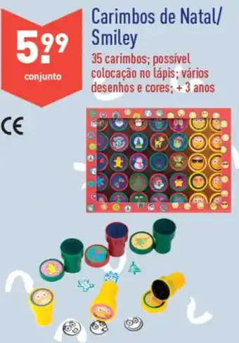 ALDI Carimbos de Natal/ Smiley promoção