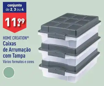 ALDI HOME CREATION Caixas de Arrumação com Tampa promoção
