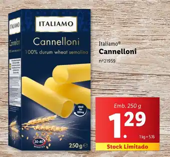 Lidl Italiamo Cannelloni Emb. 250 g promoção