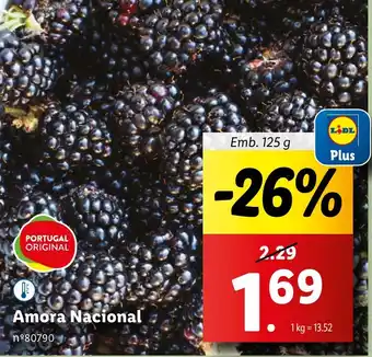 Lidl Amora Nacional Emb. 125 g promoção