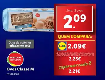 Lidl Ovos Classe M Emb. 12 ovos promoção